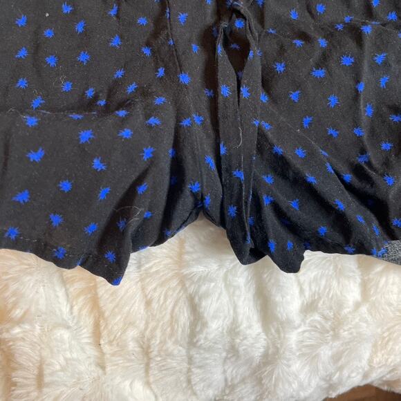 JUICY COUTURE Longsleeve Navy Romper Jumpsuit Extra Small Wrap Top Blue Star - Picture 3 of 6